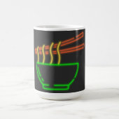 Neon Asian Noodle Bowl Kaffeetasse (Mittel)