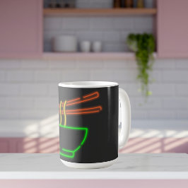 Neon Asian Noodle Bowl Kaffeetasse