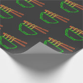 Neon Asian Noodle Bowl Pattern Geschenkpapier (Ecke)