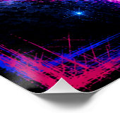 Neon Astronaut Poster (Ecke)