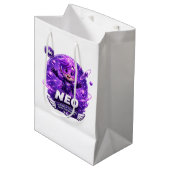 Neon ATOMIVRA Mittlere Geschenktüte (Vorderseite Schrägansicht)