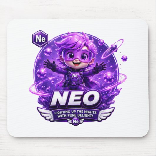 Neon ATOMIVRA Mousepad (Vorne)