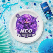 Neon ATOMIVRA Pappteller (Party)