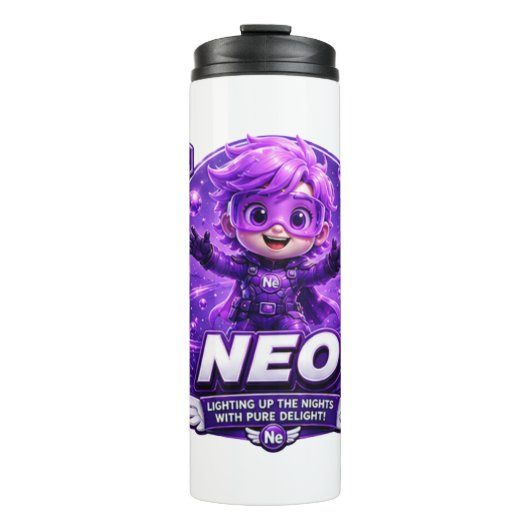 Neon ATOMIVRA Thermosbecher (Vorderseite)