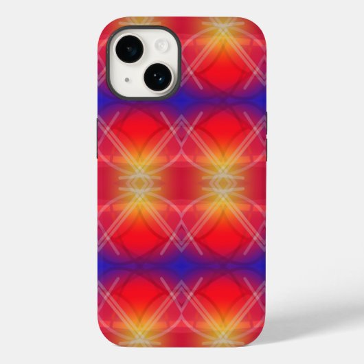 Neon Attractions Layered Abstract Design Case-Mate iPhone Hülle (Rückseite)