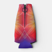 Neon Attractions Layered Abstract Design Flaschenkühler (Rückseite)