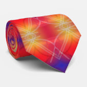 Neon Attractions Layered Abstract Design Krawatte (Gerollt)