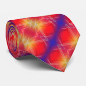 Neon Attractions Layered Abstract Design Krawatte (Gerollt)