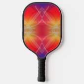 Neon Attractions Layered Abstract Design Pickleball Schläger (Rückseite)