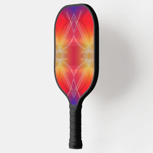 Neon Attractions Layered Abstract Design Pickleball Schläger (Links)