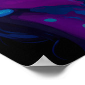 Neon Aura Poster | Bold Baddie Pop Art Print (Ecke)