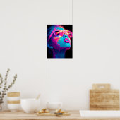 Neon Aura Poster | Bold Baddie Pop Art Print (Küche)