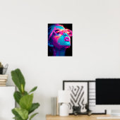Neon Aura Poster | Bold Baddie Pop Art Print (Heimbüro)