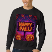 Neon Autumn Hoodie - Happy Herbstlaubs, Pumpkins & (Vorderseite)