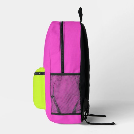 Neon-Backpack für elektrische Träume Bedruckter Rucksack (Rechts)