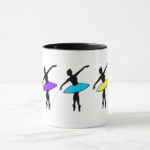 Neon Ballerinas Ballet Pointe Tanzlehrer Tutu Tasse (Zentrum)