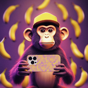 Neon Bananas lila Case-Mate iPhone Case