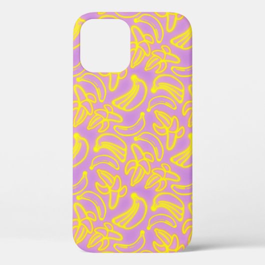 Neon Bananas rosa Case-Mate iPhone Case (Rückseite)