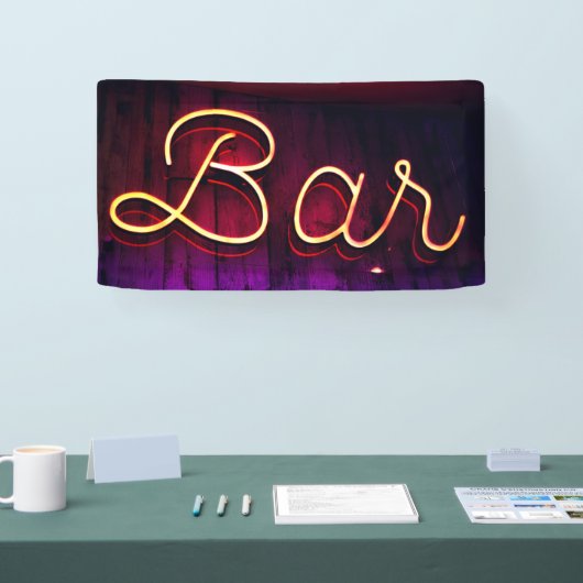 Neon Bar Sign Foto Banner (Messe)