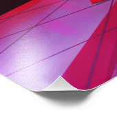 Neon barbershop digital painting print fotodruck (Ecke)