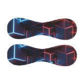Neon Baseball - Mitternachtsnavy Dunkelrot 3D-Würf (Paneele)