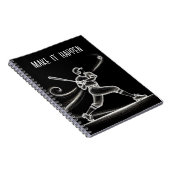 Neon Baseball Player mit Angebot Notizblock (Rechte Seite)