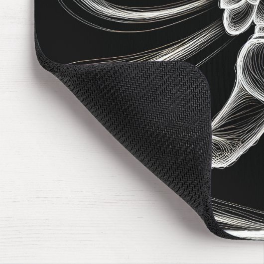 Neon Baseball Player Swinging a Bat Mousepad (Ecke)