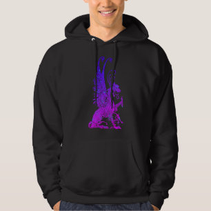 Neon Basilisk Monster Symbol Dragon Antike Bestie Hoodie