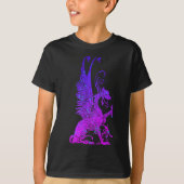 Neon Basilisk Monster Symbol Dragon Antike Bestie T-Shirt (Vorderseite)