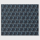 Neon Basketball Player mit leichten Wegen Geschenkpapier (Flach)