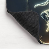 Neon Basketball Player Mousepad (Ecke)