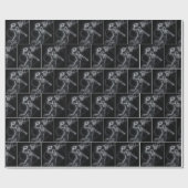 Neon Basketball Player Number 67 Geschenkpapier (Flach)