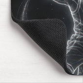 Neon Basketball Player Number 67 Mousepad (Ecke)