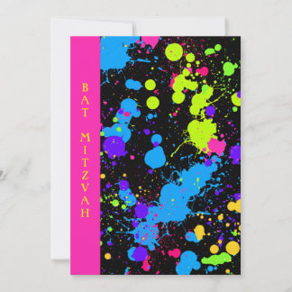 Neon, Bat Mitzvah, individuelle Einladung