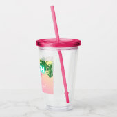 Neon Beach Bitte Junggeselinnen-Abschied Personali Acryltrinkbecher (Links)