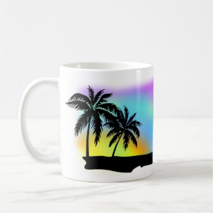 Neon Beach Skies am Strand von Daytona Kaffeetasse
