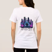 Neon Beat Master – DJ der Zukunft Tri-Blend Shirt (Rückseite)