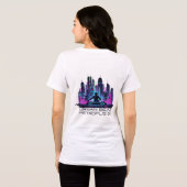 Neon Beat Master – DJ der Zukunft Tri-Blend Shirt (Rückseite voll)