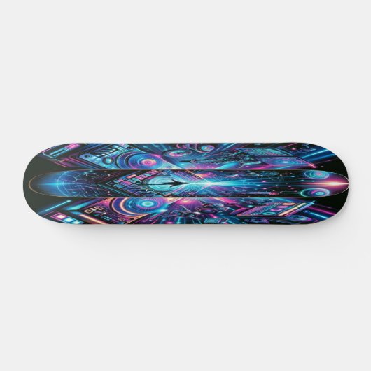 Neon Beats Skateboard (Horizontal)