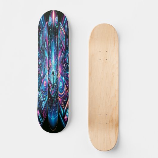 Neon Beats Skateboard (Vorderseite)