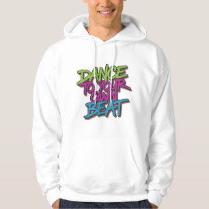 Neon Beats: Tanzen Sie Ihrem eigenen Beat Graffiti Hoodie