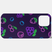 Neon-Beeren-Muster iPhone 13 Pro Max Hülle (Rückseite (Horizontal))
