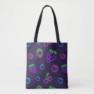 Neon-Beeren-Muster-Tasche Tasche