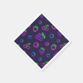 Neon-Beerenmuster-Papierhandtücher Serviette (Ecke)