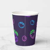 Neon-Beerenmuster-Party-Papierbecher Pappbecher (Rechts)