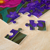 Neon-Bergtal - Psychedelische Pferde & Rosa C Puzzle (Seite)