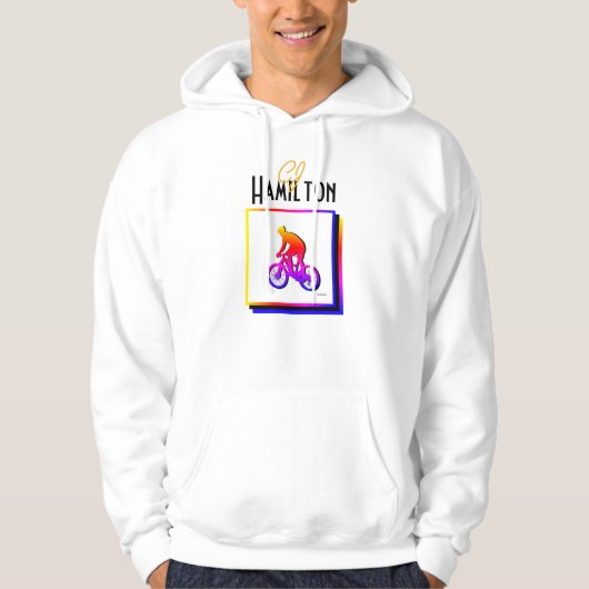 Neon Bicycle Rider Hoodie HAMbyWG (Vorderseite)