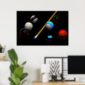 Neon Billards Poster (Heimbüro)