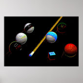 Neon Billards Poster (Vorne)