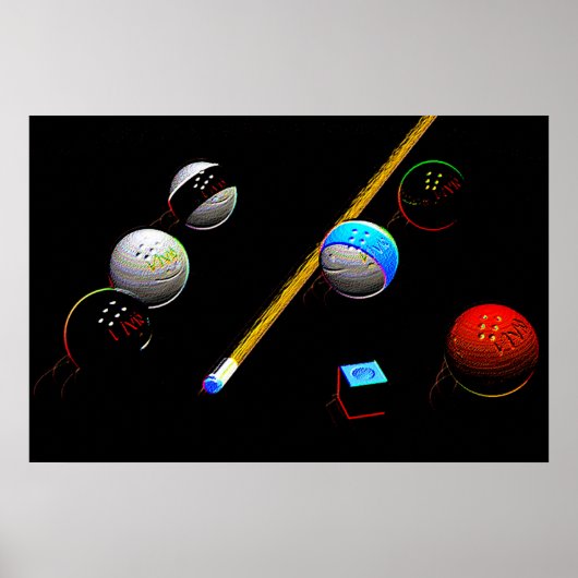 Neon Billards Poster (Vorne)